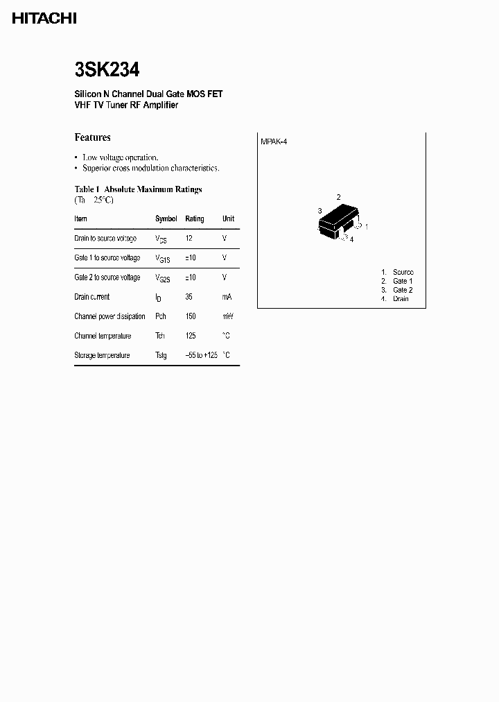 3SK234_3852037.PDF Datasheet