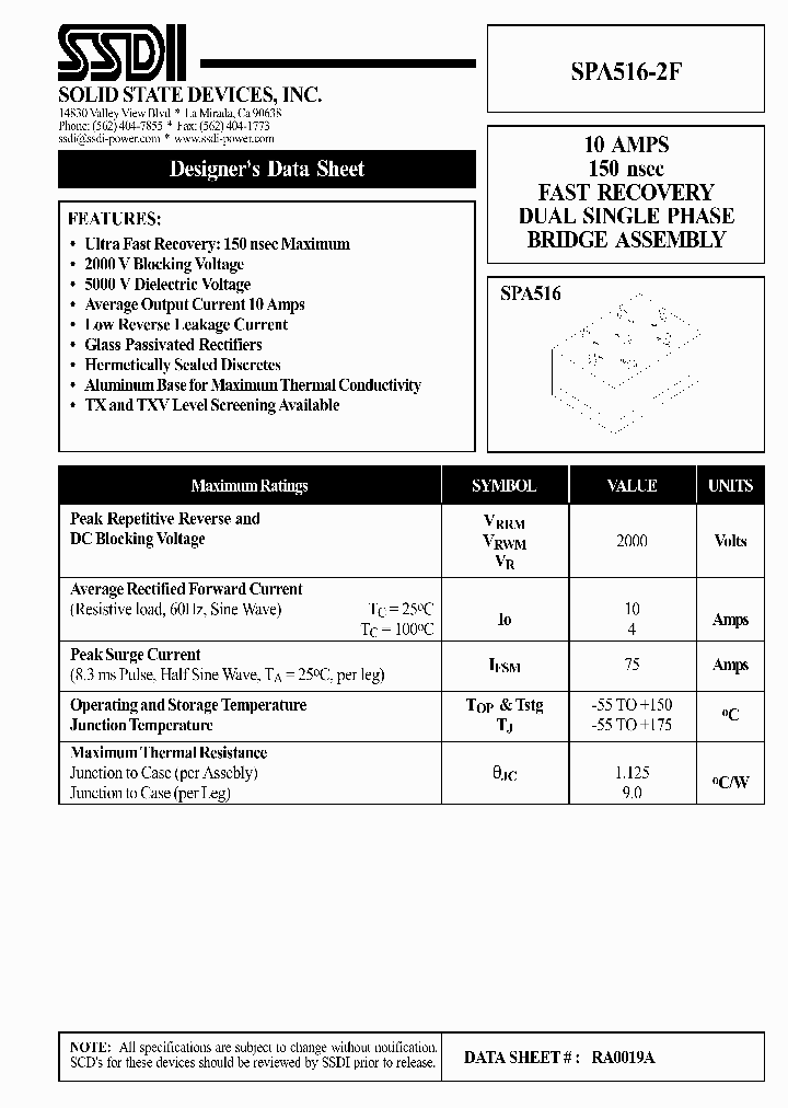 SPA516-2F_3863798.PDF Datasheet