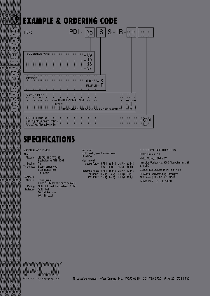 PDI-15SS-IB-RG30_3875309.PDF Datasheet