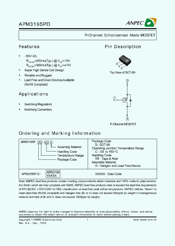 APM3195PDC-TRG_3875733.PDF Datasheet
