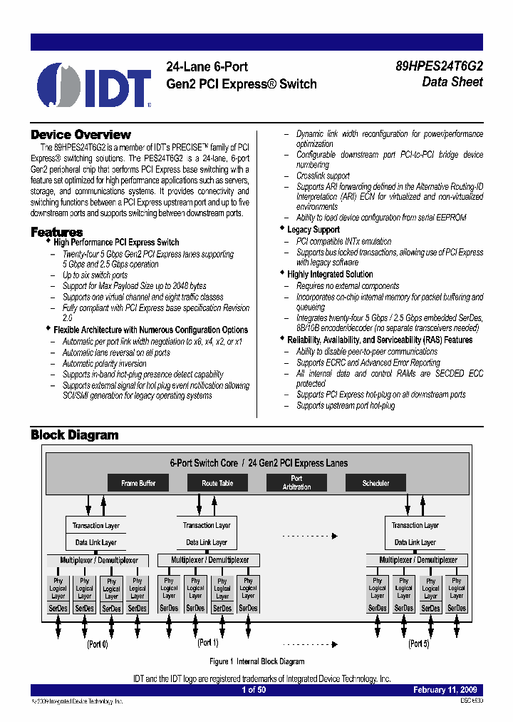 89HPES24T6G2ZBALG_3876967.PDF Datasheet