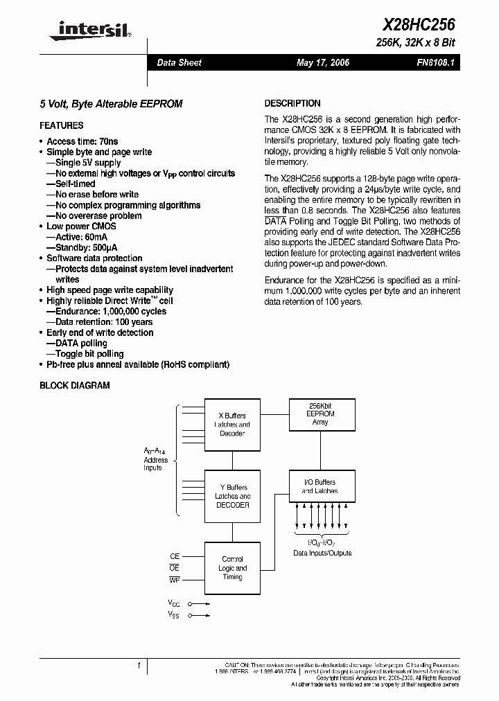 X28HC256PI_3885176.PDF Datasheet