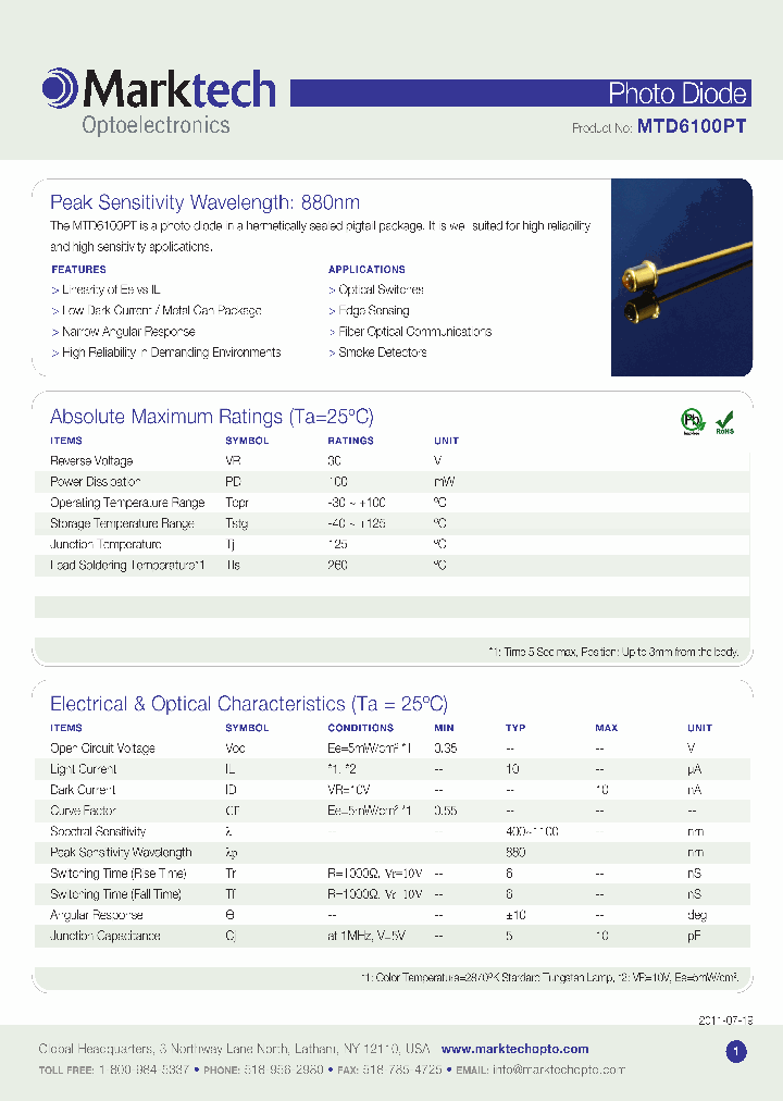 MTD6100PT_4123267.PDF Datasheet