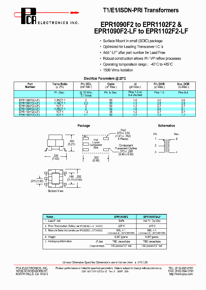 EPR1101F2-LF_3891001.PDF Datasheet
