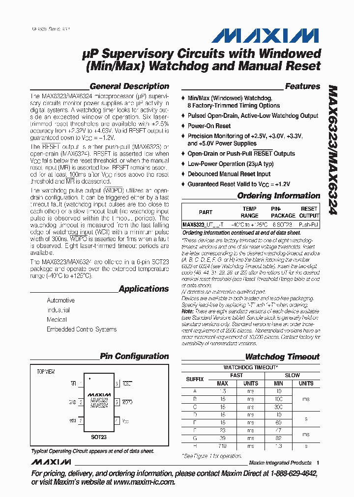 MAX6323AUT23T_3891578.PDF Datasheet