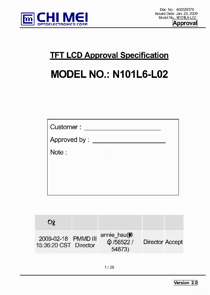 N101L6-L02_4143586.PDF Datasheet