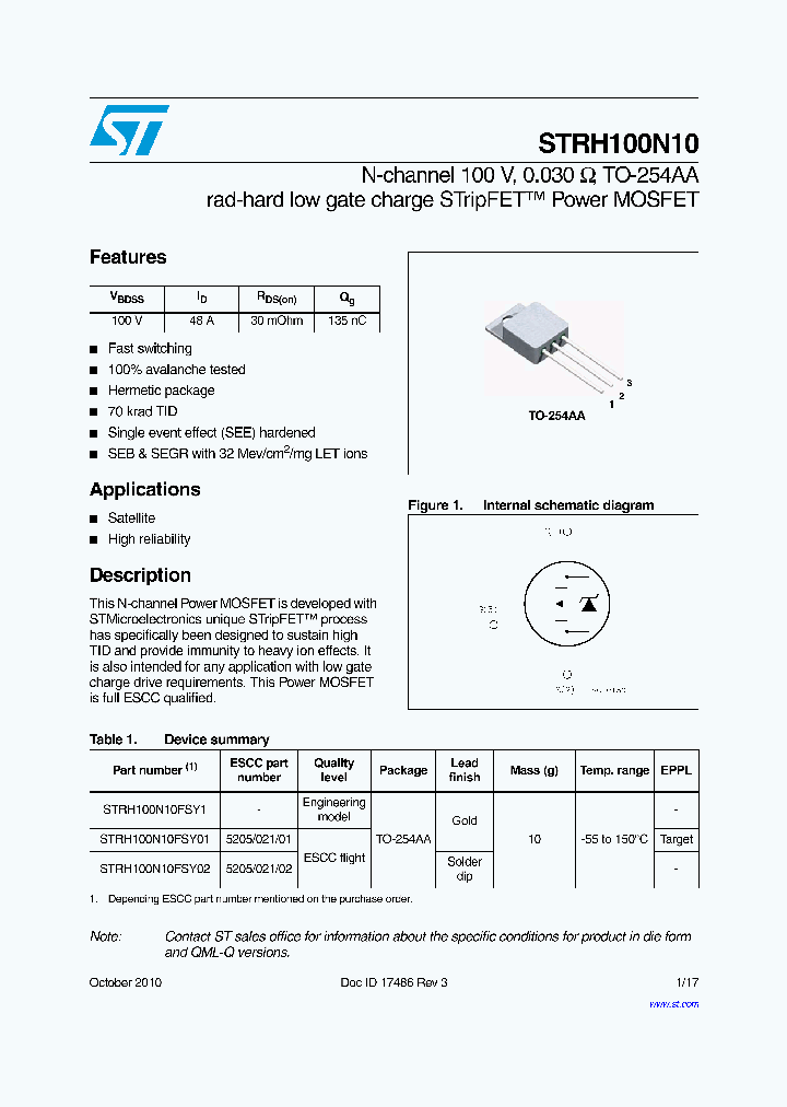 STRH100N10FSY01_3907473.PDF Datasheet