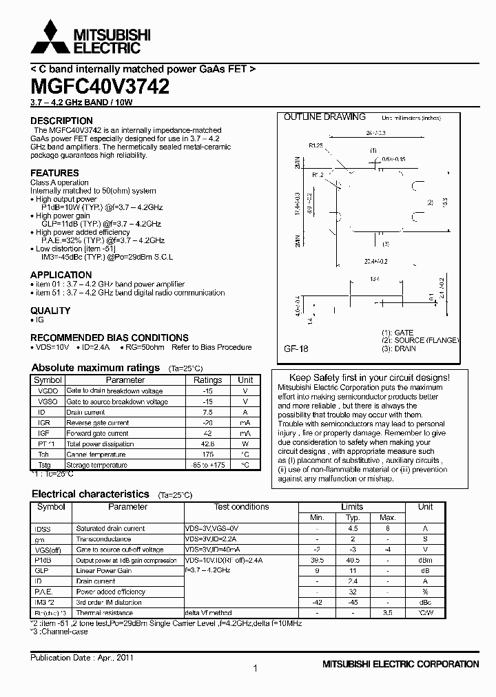 MGFC40V3742_4144311.PDF Datasheet