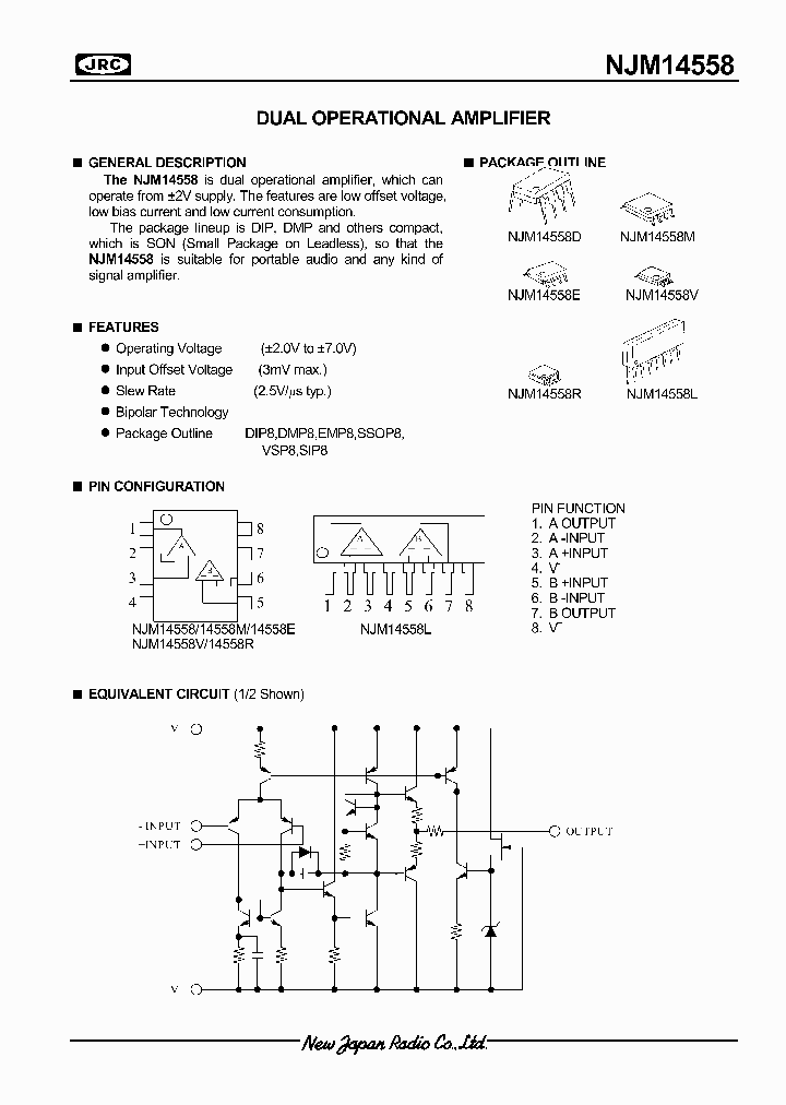 NJM14558R-TE2_3913322.PDF Datasheet