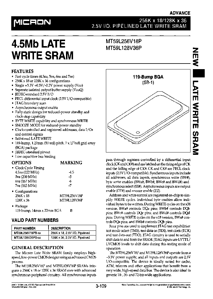 MT59L128V36PB-45_3916478.PDF Datasheet