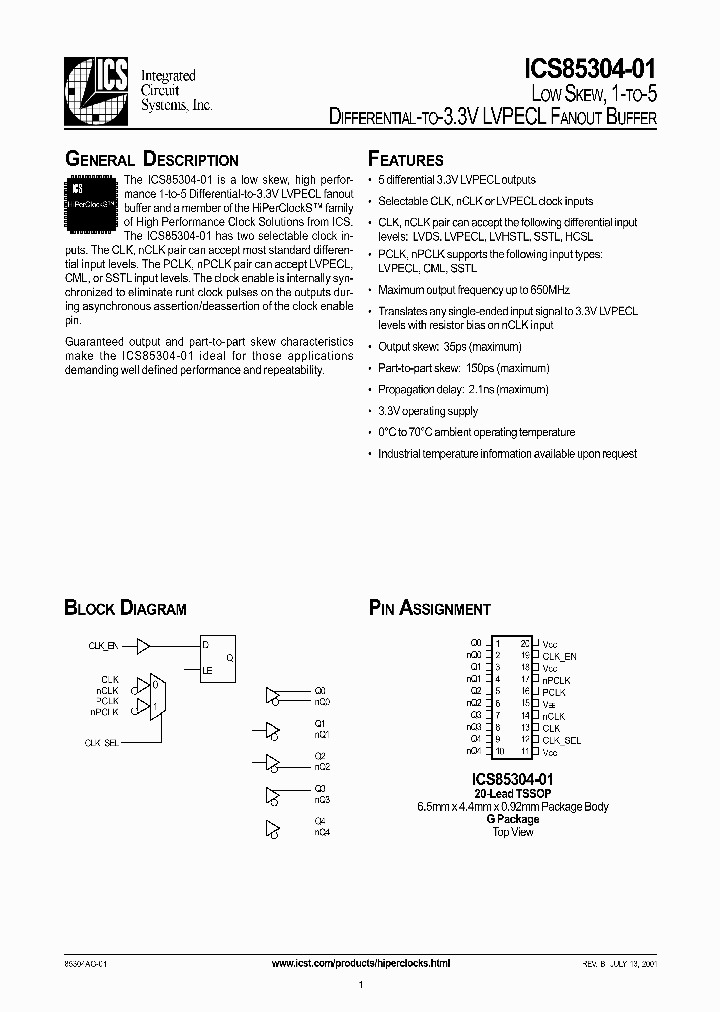 ICS85304-01_3957255.PDF Datasheet