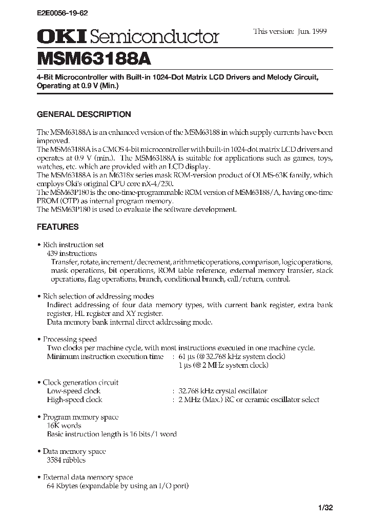MSM63188A_3986474.PDF Datasheet