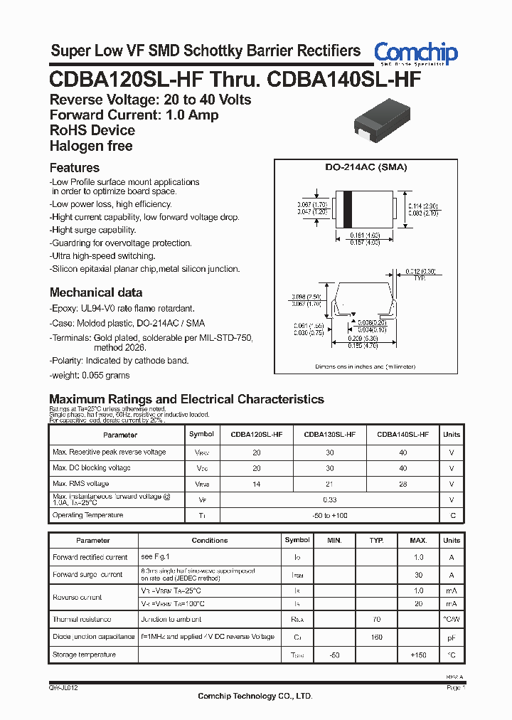 CDBA120SL-HF_4180930.PDF Datasheet
