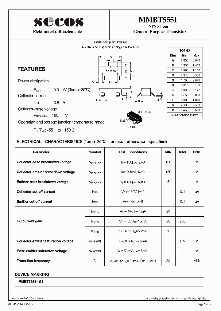 MMBT5551_4186480.PDF Datasheet