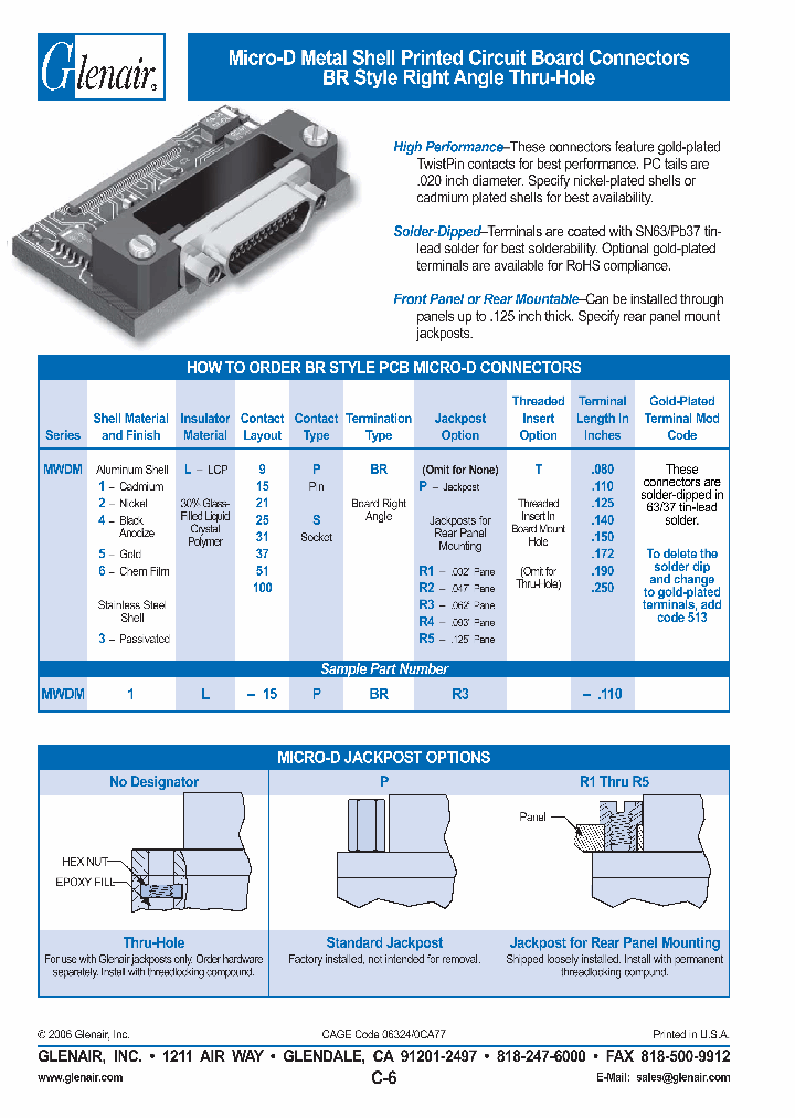 MWDM1L-15SBR-110_4049620.PDF Datasheet