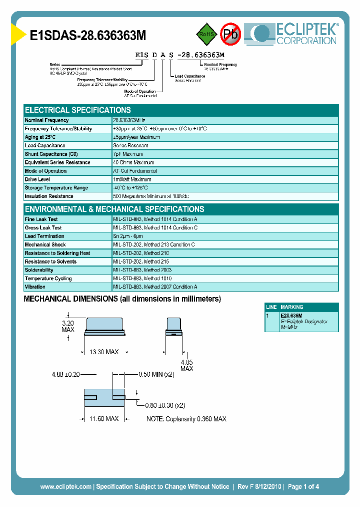 E1SDAS-28636363M_4069140.PDF Datasheet