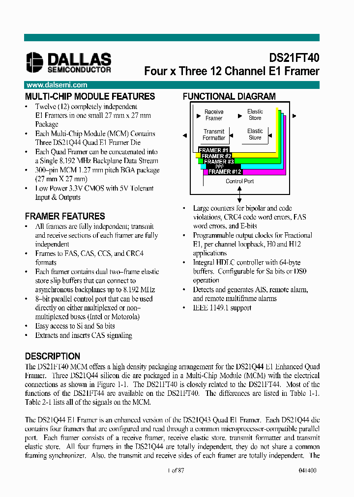 DS21FT40_4165399.PDF Datasheet