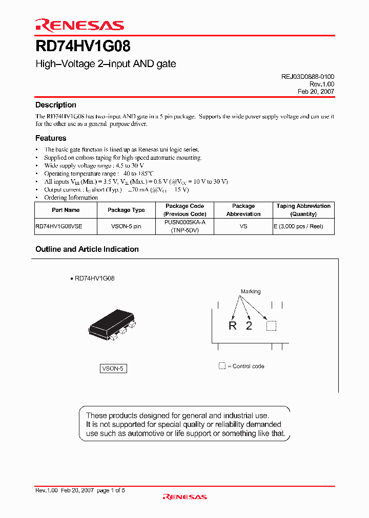 RD74HV1G08VSE_4173237.PDF Datasheet