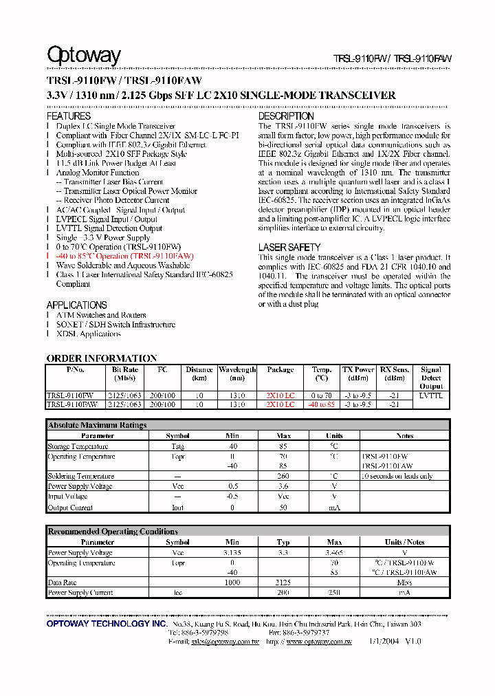 TRSL-9110FAW_4181285.PDF Datasheet