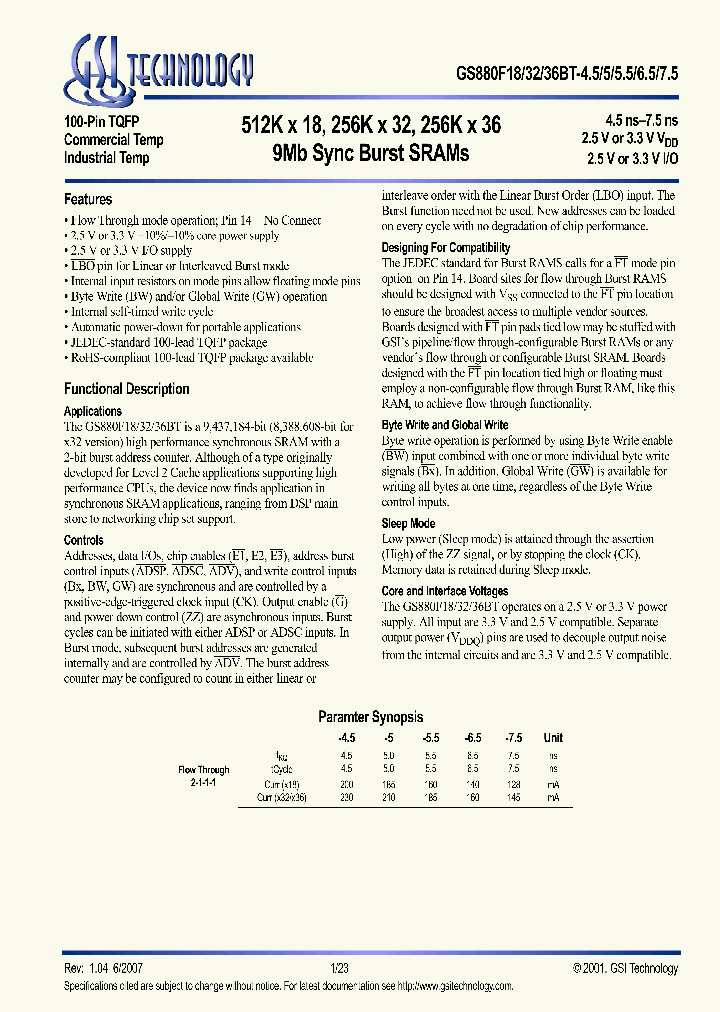 GS880F18BT-5I_4259583.PDF Datasheet