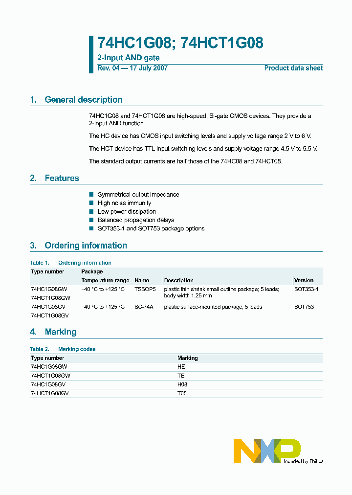 74HCT1G08GV_4268178.PDF Datasheet