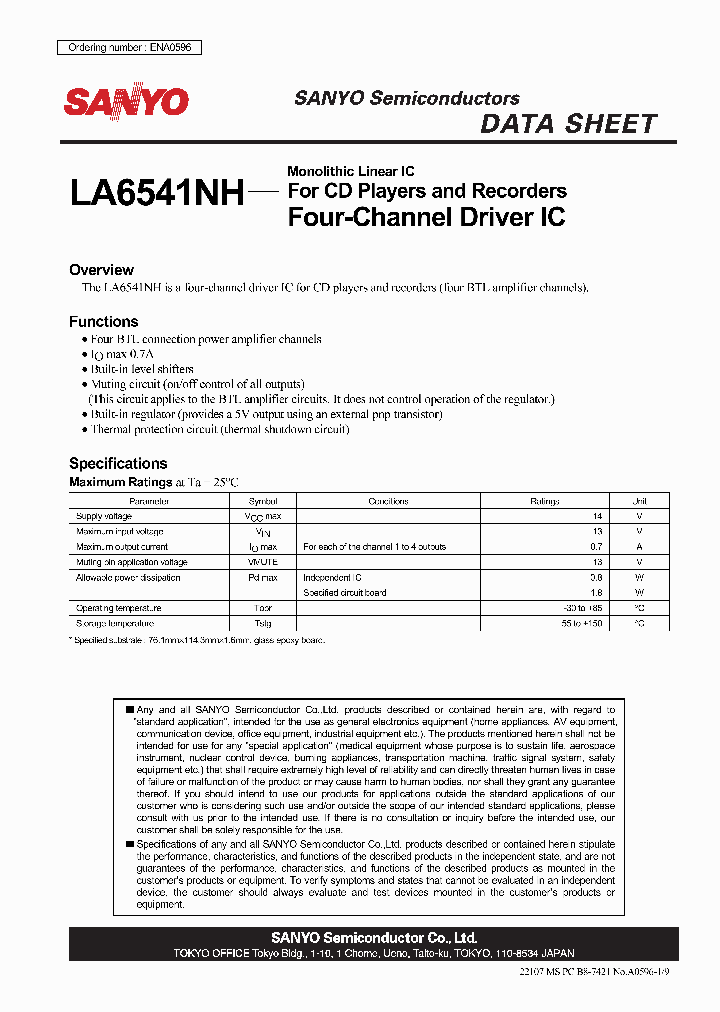 LA6541NH_4270659.PDF Datasheet
