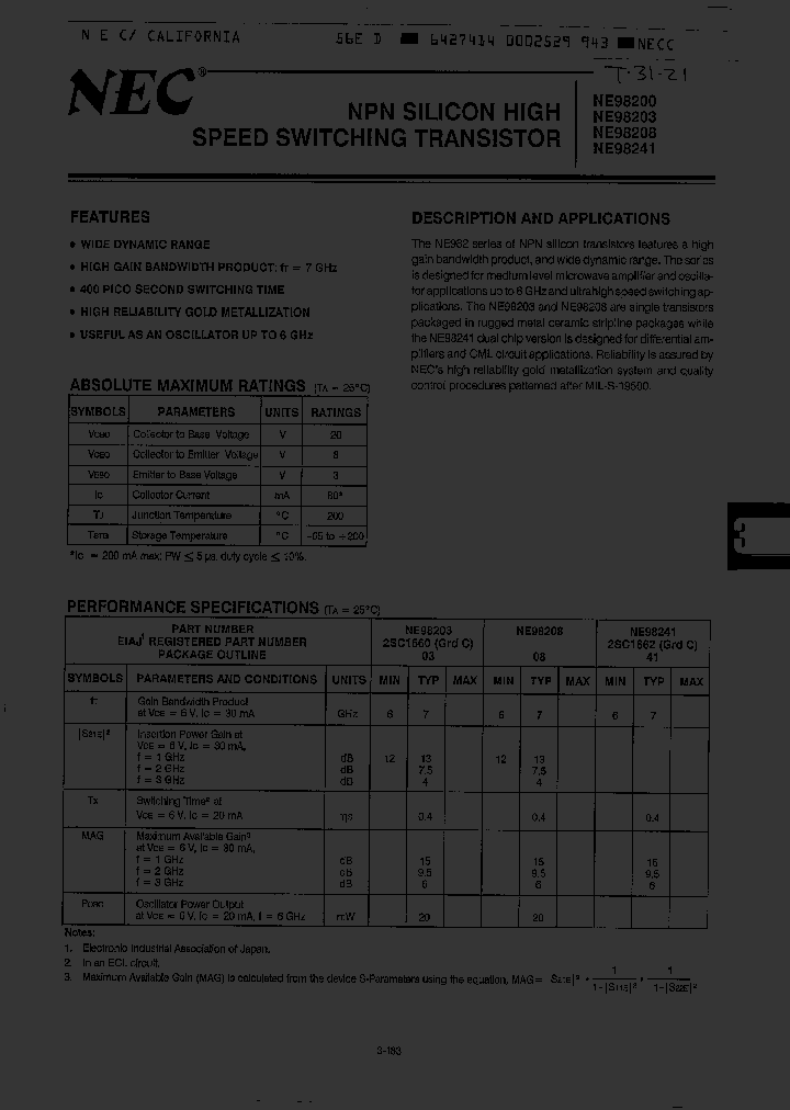 NE98203_4304197.PDF Datasheet