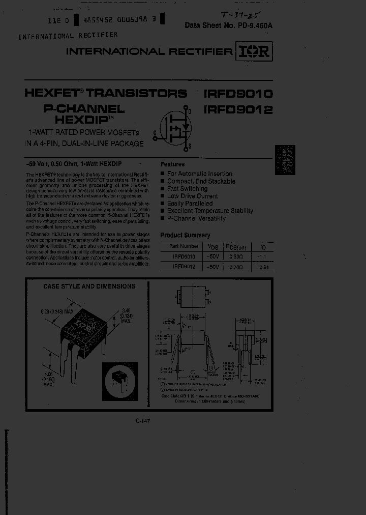 IRFD9012_4308377.PDF Datasheet