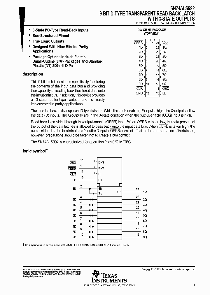 SN74ALS992_4305733.PDF Datasheet