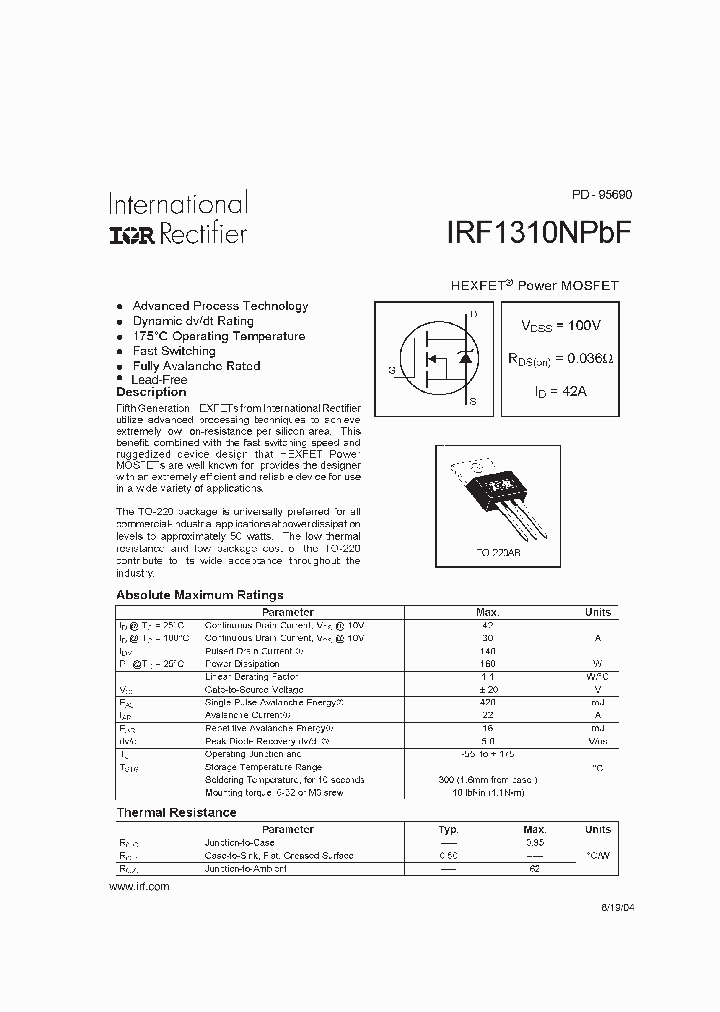 IRF1310NPBF_4340807.PDF Datasheet