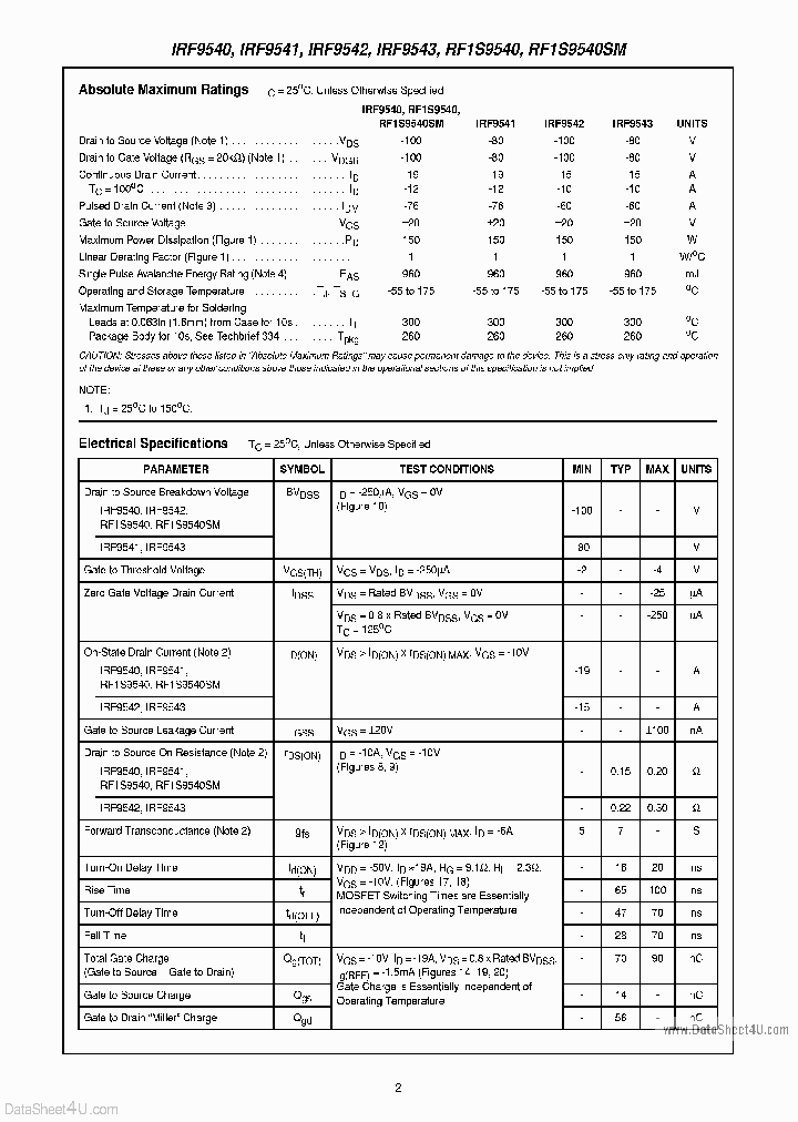 IRF9540_4344853.PDF Datasheet