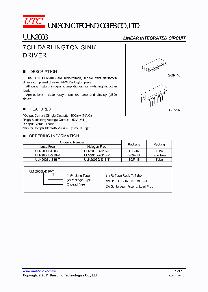ULN2003_4352391.PDF Datasheet