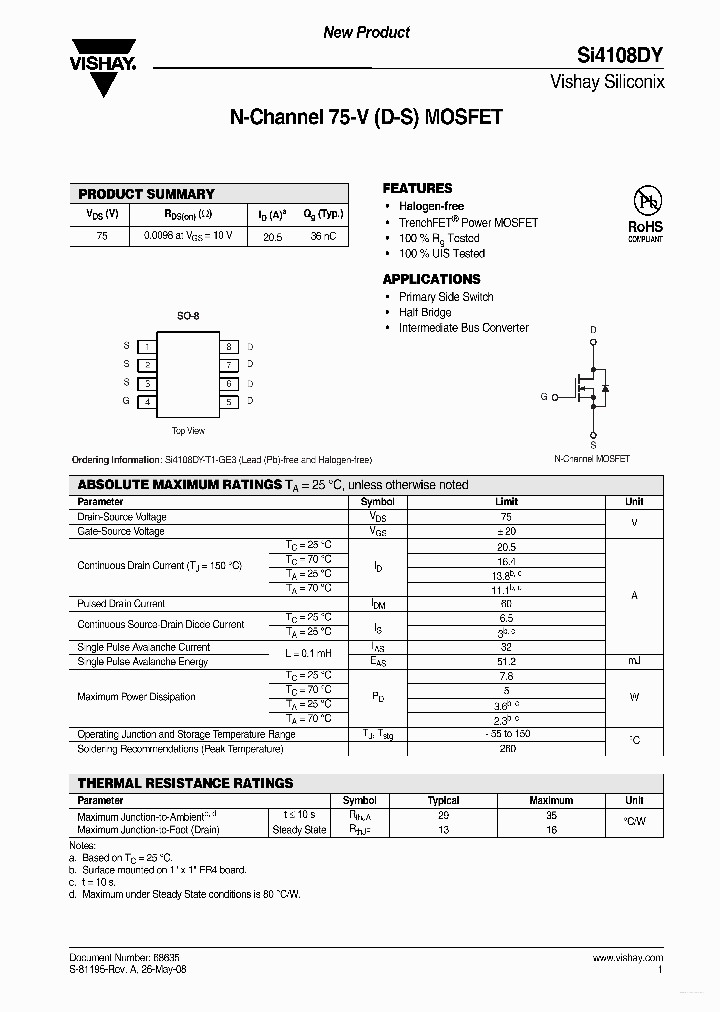SI4108DY_4360112.PDF Datasheet