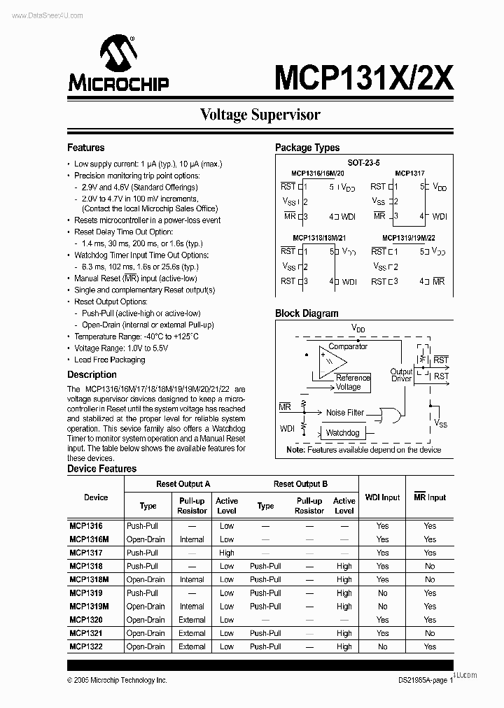 MCP1316_4360403.PDF Datasheet