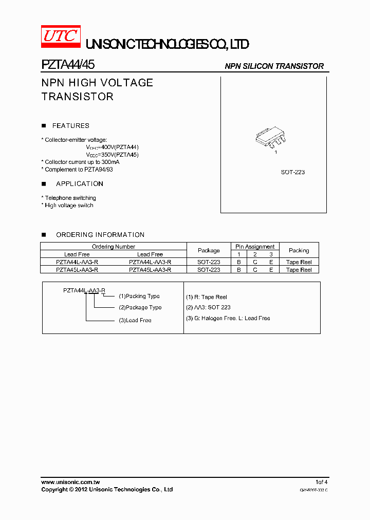 PZTA44L-AA3-R_4364042.PDF Datasheet