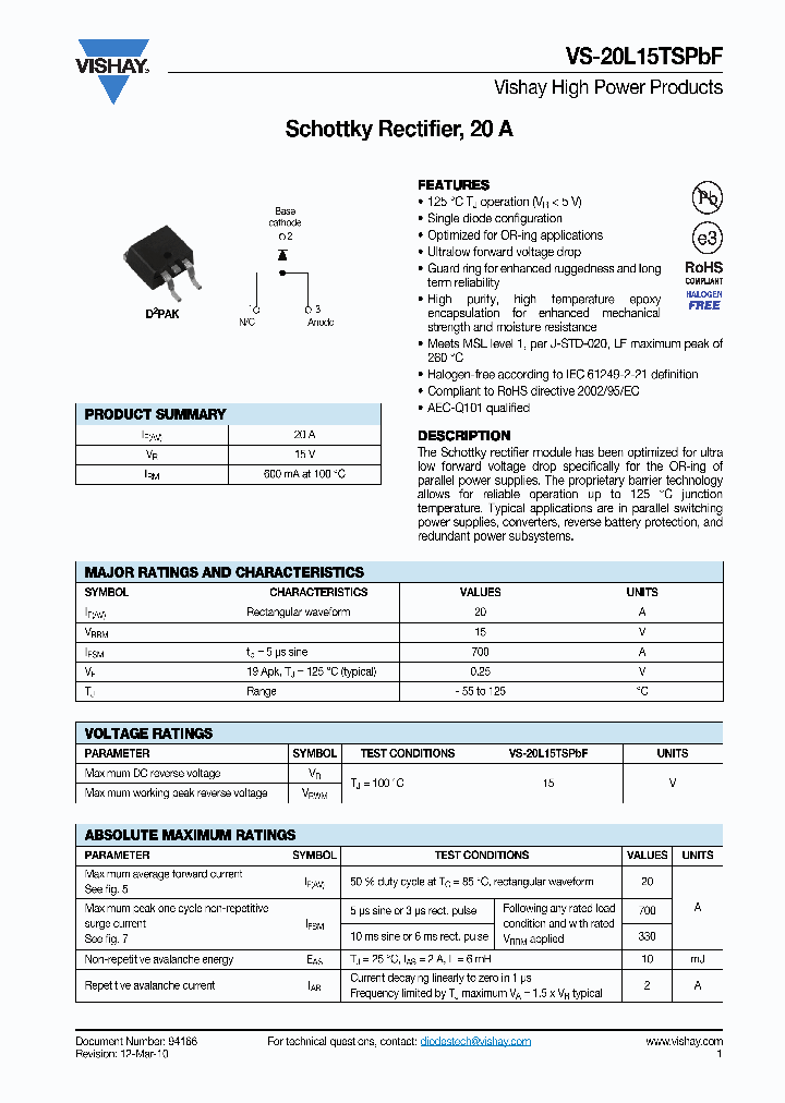 20L15TSPBF10_4364830.PDF Datasheet