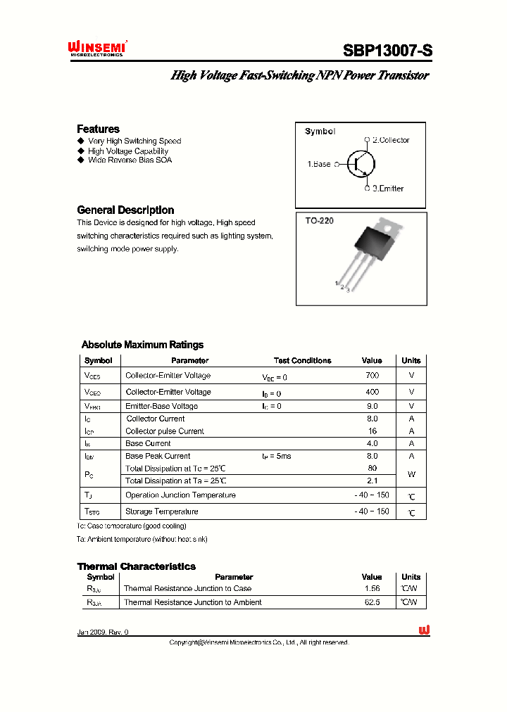 SBP13007-S_4371940.PDF Datasheet