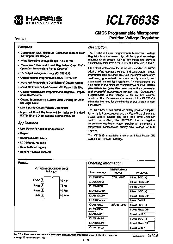 ICL7663SACBA-T_4373755.PDF Datasheet