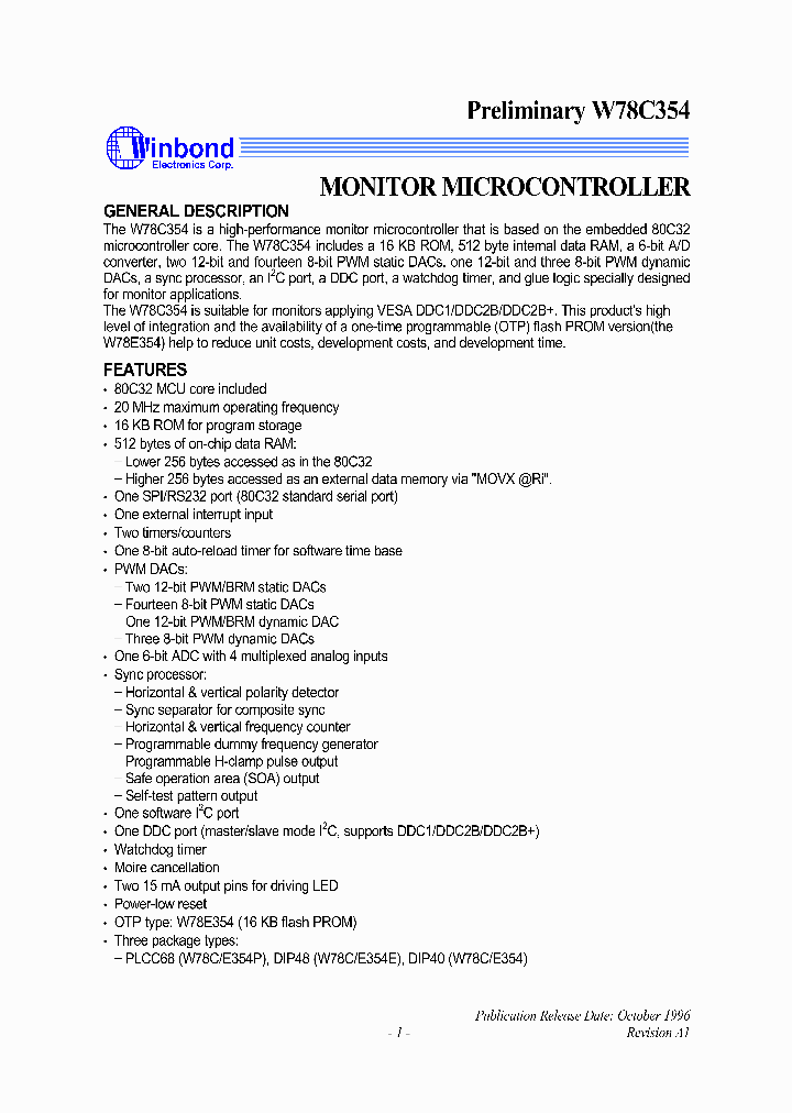 W78CE354_4403952.PDF Datasheet