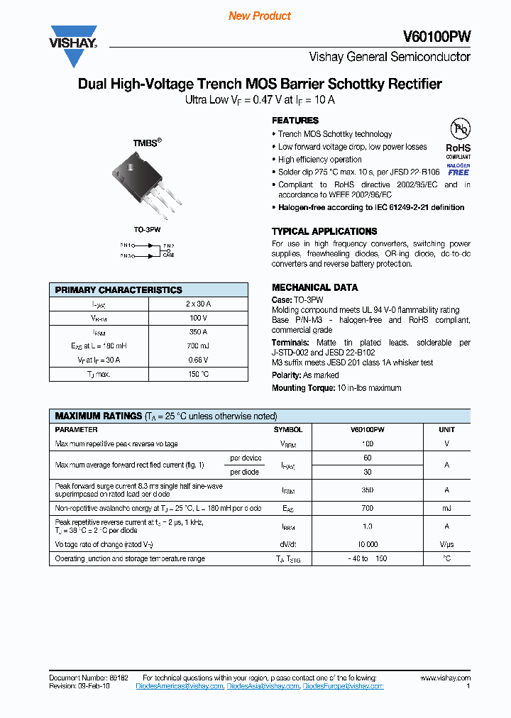 V60100PW-M3-4W_4415729.PDF Datasheet