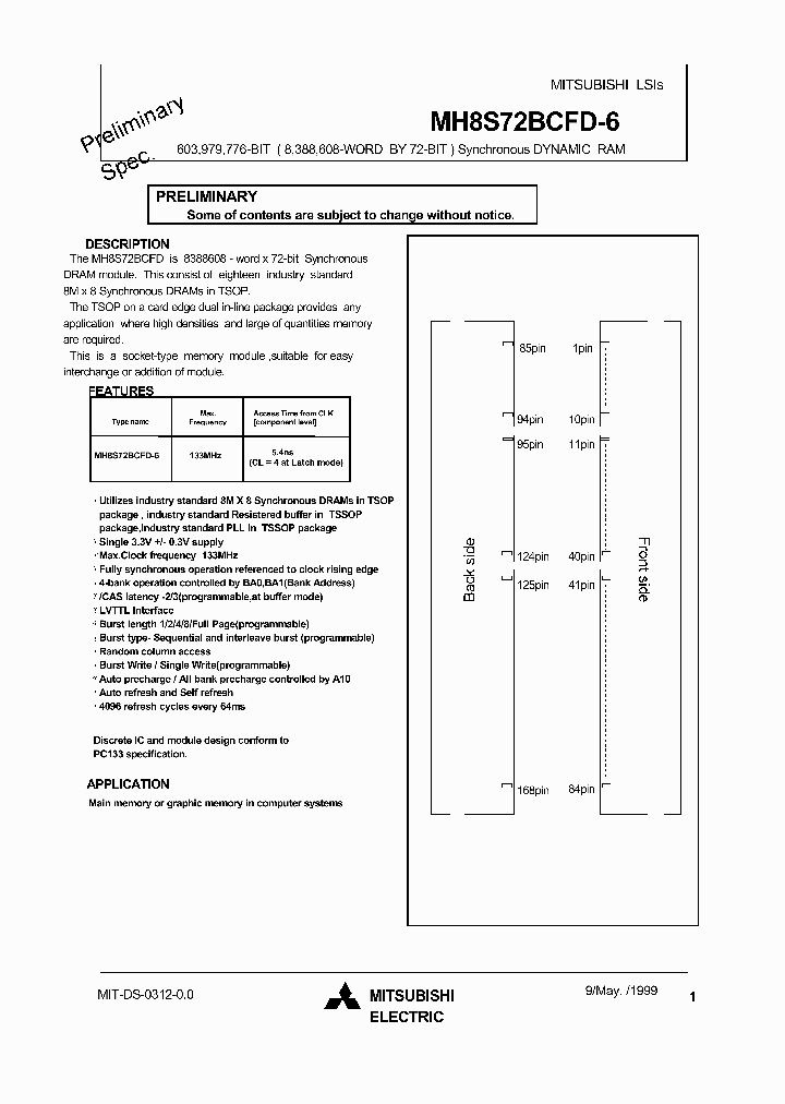 MH8S72BCFD-6_4451717.PDF Datasheet