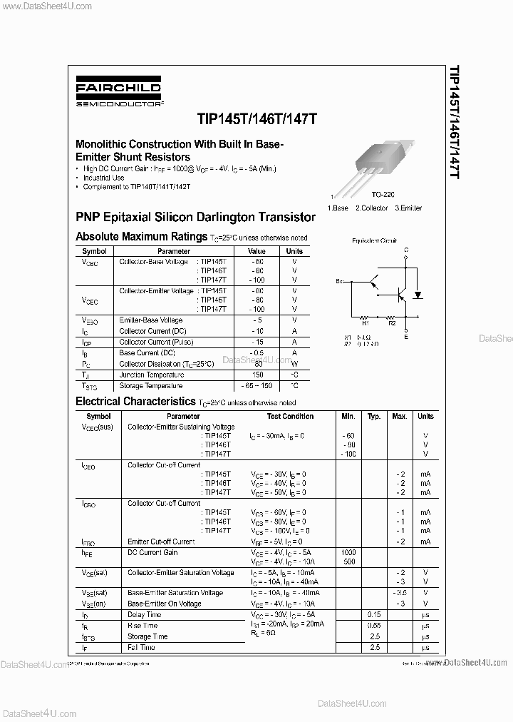 TIP147T_4468340.PDF Datasheet