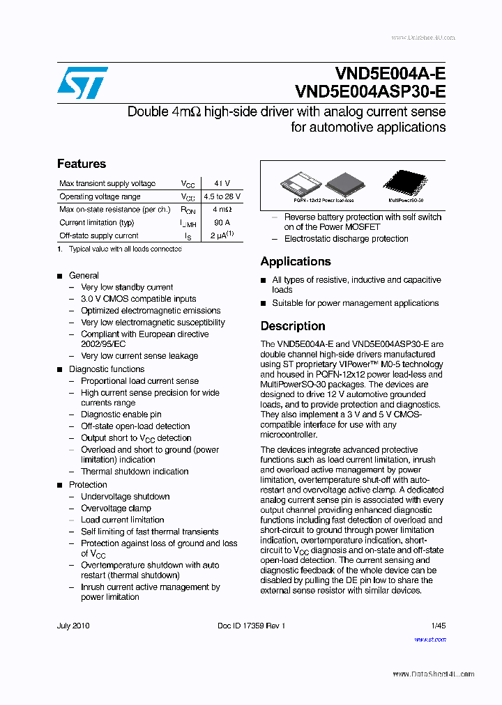 VND5E004ASP30-E_4476024.PDF Datasheet