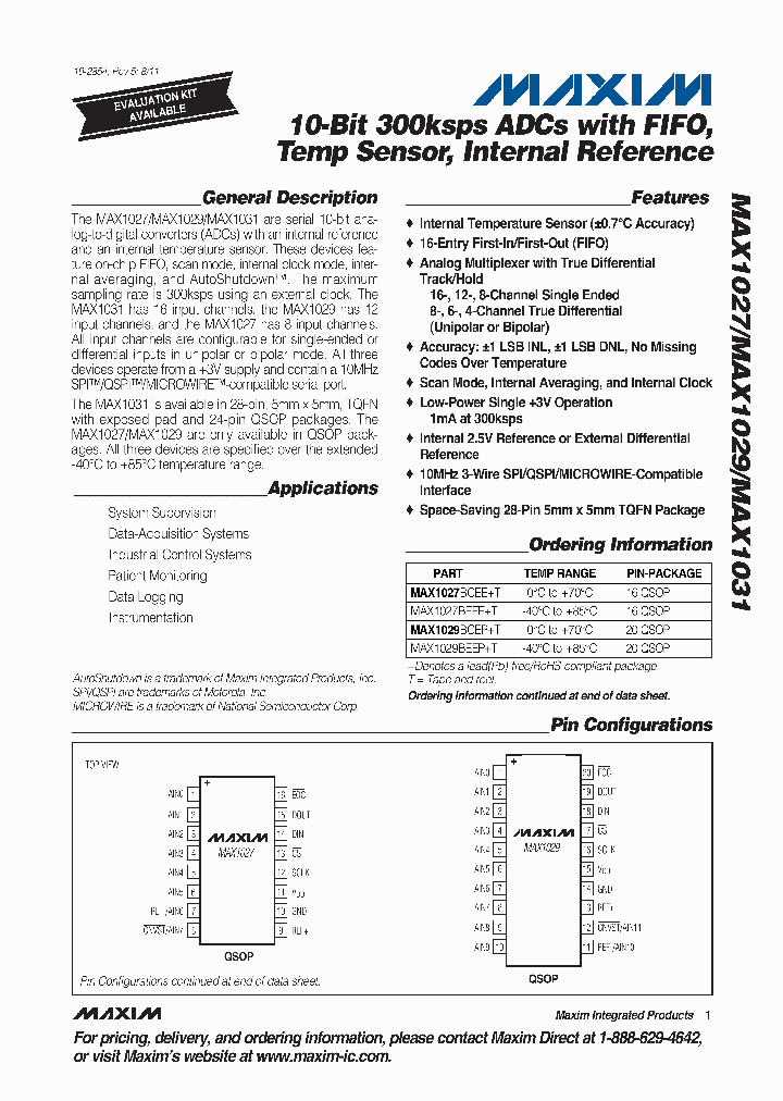 MAX1029BCEPT_4488083.PDF Datasheet