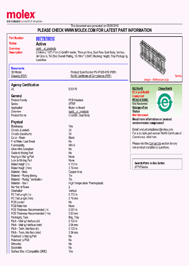 87797-0010_4490220.PDF Datasheet