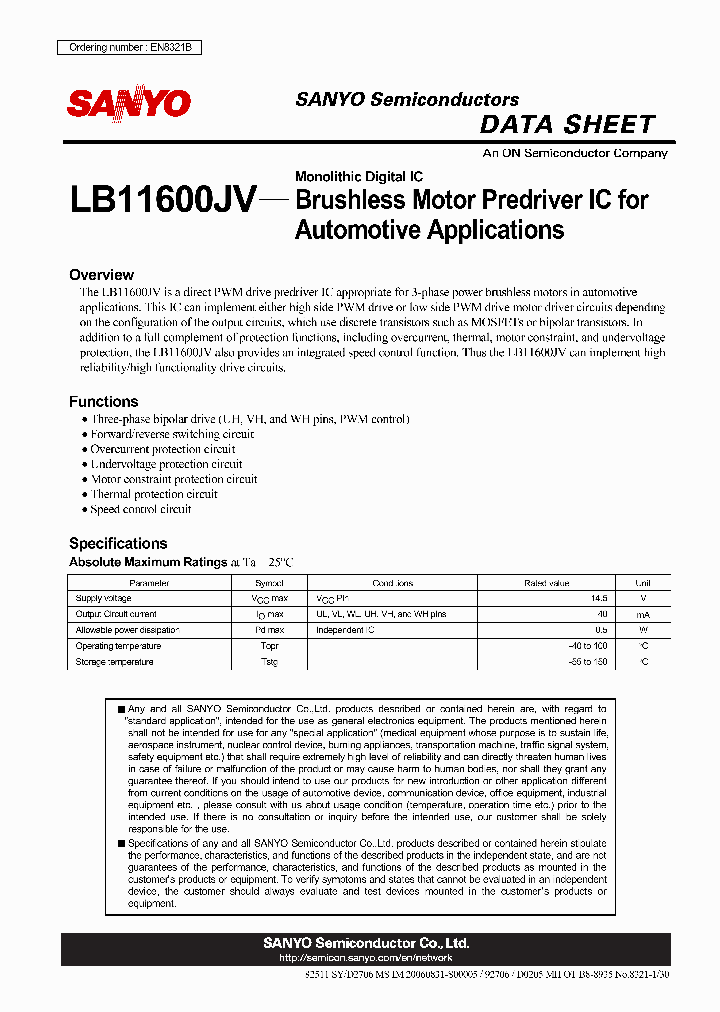 LB11600JV_4503779.PDF Datasheet