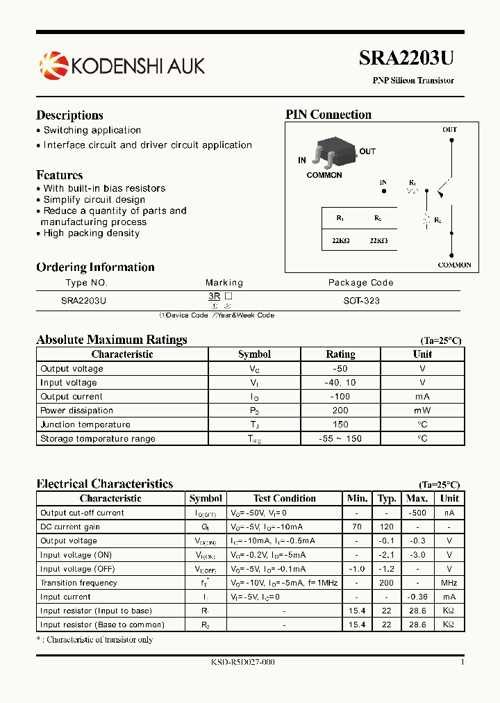 SRA2203U_4505119.PDF Datasheet