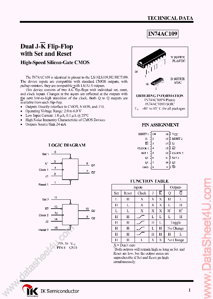 IN74AC109_4508450.PDF Datasheet