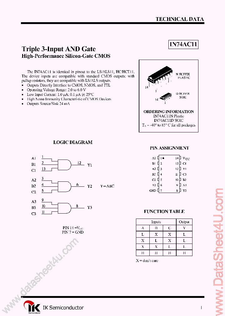 IN74AC11_4508451.PDF Datasheet