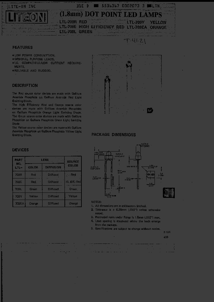 LTL709Y_4512556.PDF Datasheet